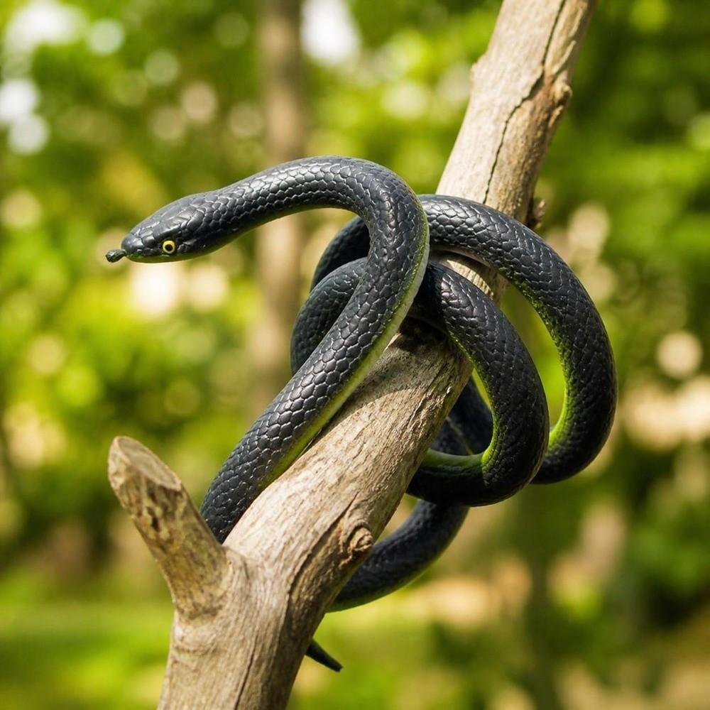 Lifelike Fake Snake Realistic Snake Model Joke Toys Halloween Prank Props Scare Toy Garden Decor