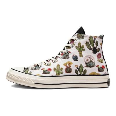 Chuck 70 High Succulents Unisex Sneakers Cream Egret Black A00653C