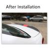 Universal Adjustable Car Rear Trunk Spoiler Lip Roof Tail Wing Glossy Black+ Red