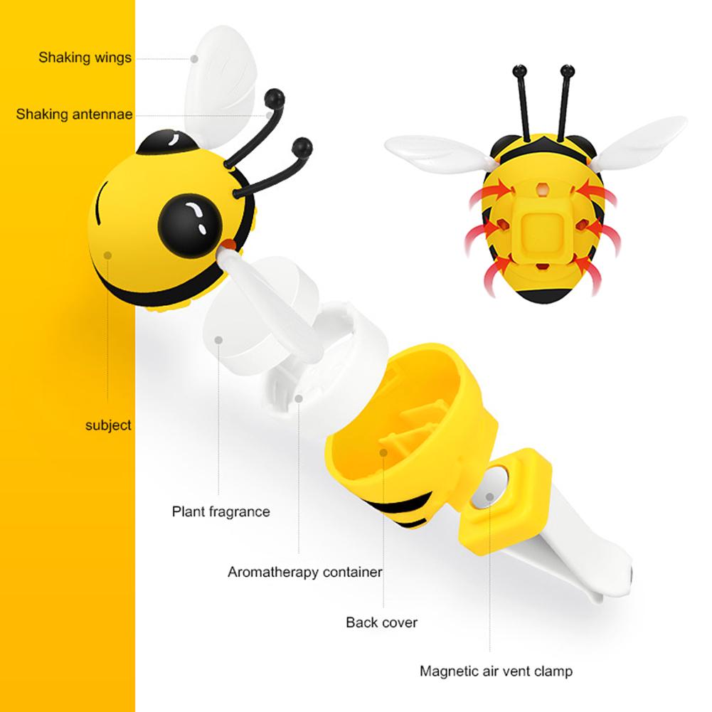 Car Interior Decoration Bee Car Auto Outlet Vent Perfume Clip Scent Ornament Fragrance Air Freshener Auto Parts