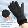 Durable And Safe Yanbiguo Snow Gloves For Men&Women Thicken Fleece Warm Waterproof Skiing Gloves With Pocket And Touchscreen Functionality