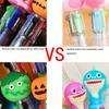 20Pcs- Halloween Mini Multicolor Pens In One 4-In-1 Cute Halloween Ballpoint Pen, Pumpkin Witch Spooky Witch Skeleton Pen Suitable For Halloween