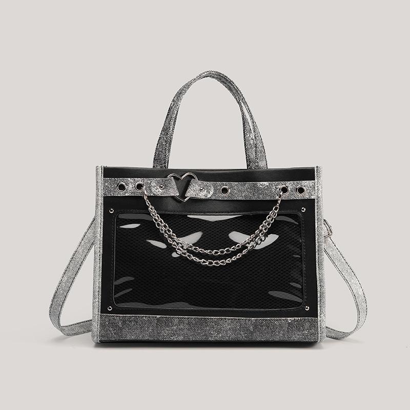 

Модная женская сумка в ленивом стиле с жестким дном, новая чёрный