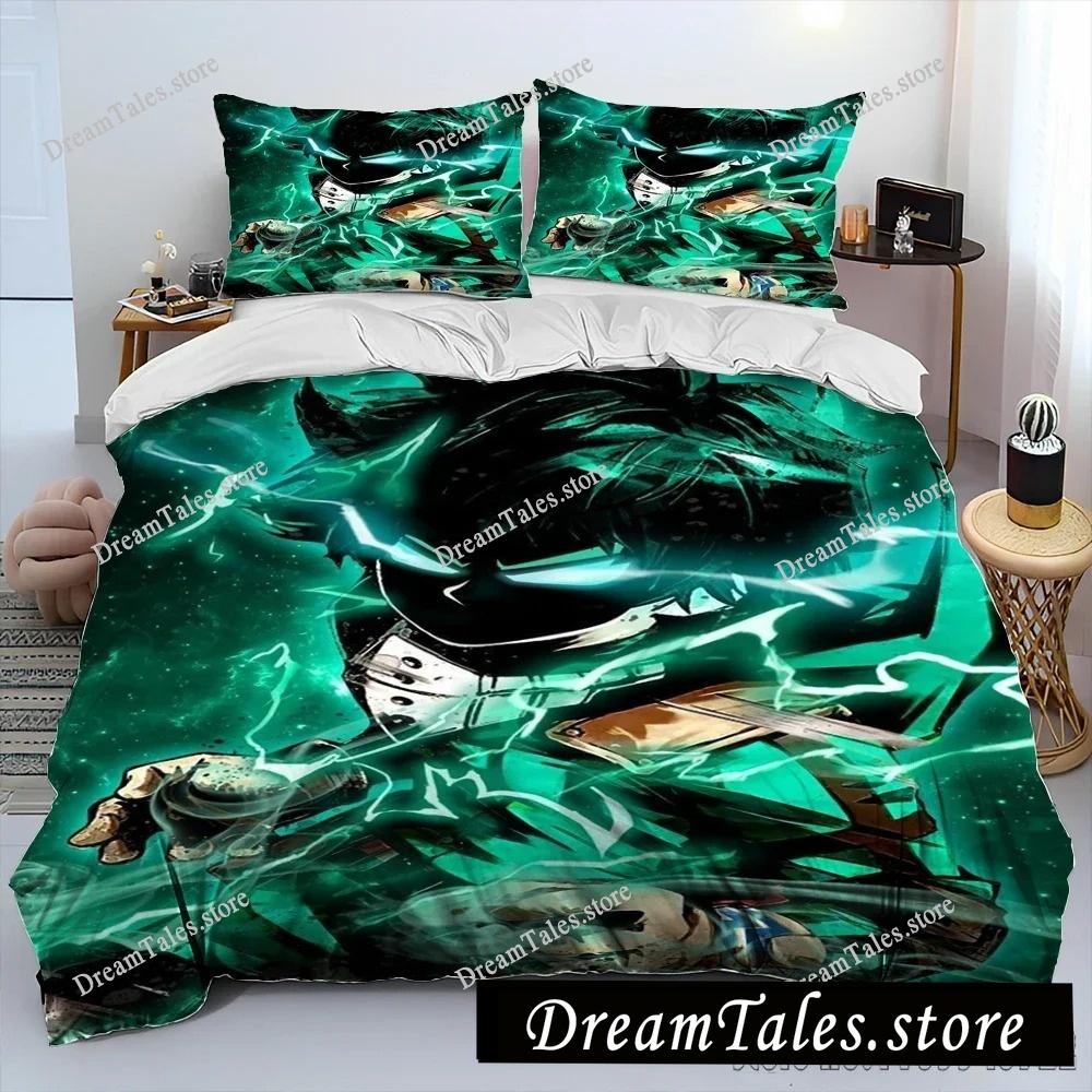 My Hero A-Academia Anime Cartoon Bettbezug-Set HD Deckenbezug für Kinder Bettwäsche-Sets Bettwäsche Schlafzimmer Dekor Luxuriöses Geschenk