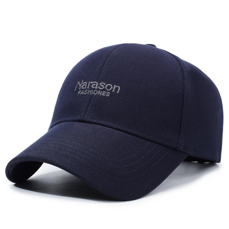 Hat Men S Tide Black Cap Versatile Middle-Aged Men S Baseball Cap Tide Leisure Outdoor Travel Sun Hat Adjustable
