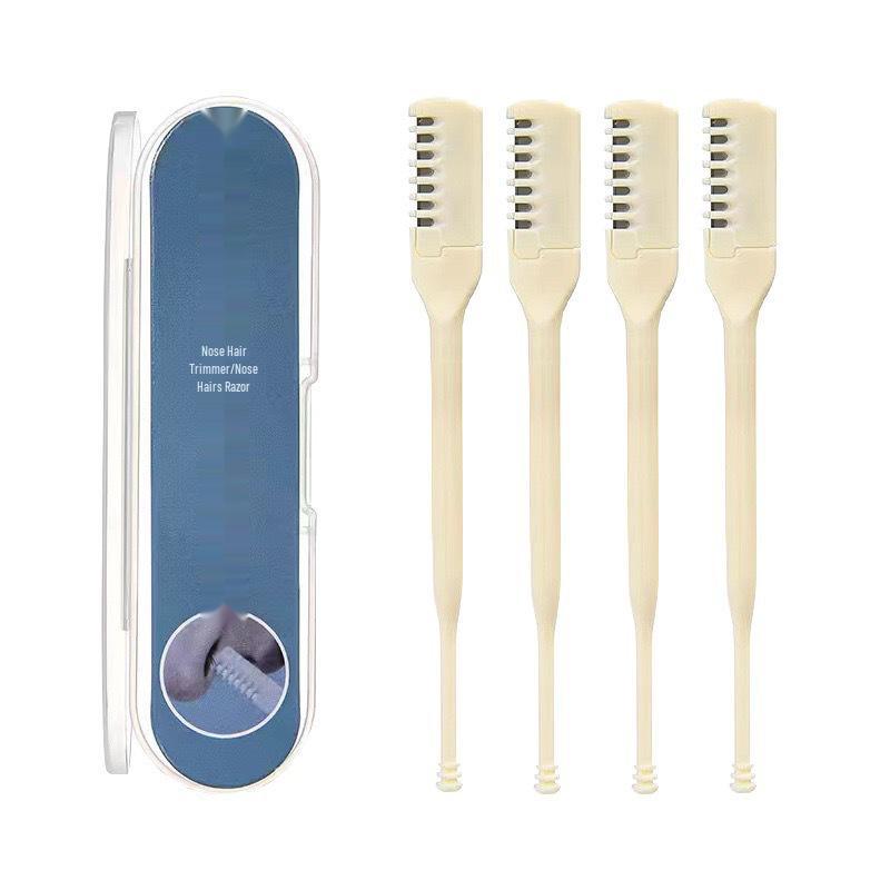 Men's Double-Sided Manual Nose Hair Trimmer - Safe, Easy-to-Clean Nose Hair Razor