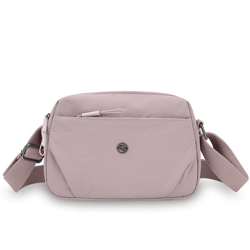 Nylon Kleine Tasche Mehrfachfächer Reißverschluss Kleine Quadratische Tasche Damen Schultertasche Umhängetasche
