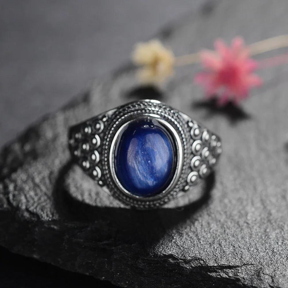 Luxury Rhodochrosite Zircon Ring  New S Silver Ring Wholesale Oval Tiger's Eye Rings Gift for Women