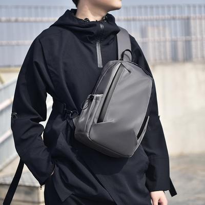 Fashionable Men's One-shoulder Crossbody Bag Korean Fashion Sports Backpack Simple and Atmospheric Water-resistant Breast Bag