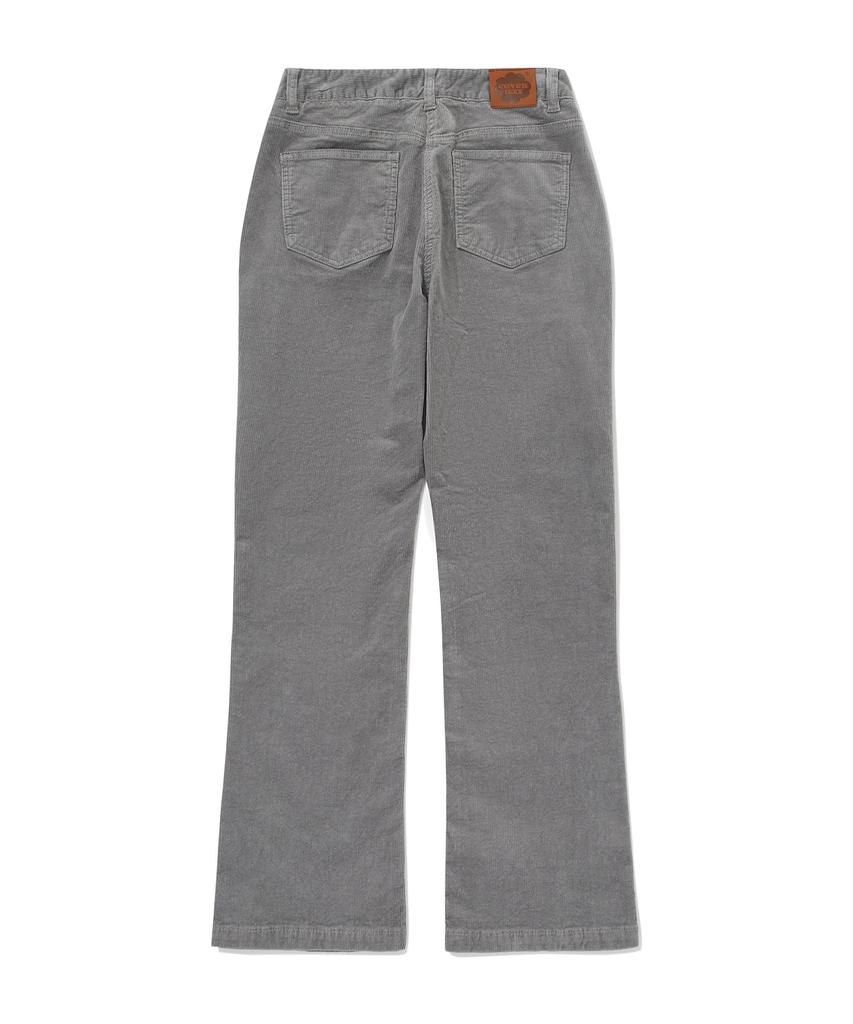 COVERNAT WOMAN Semi Bootcut Corduroy Pants Ash Blue