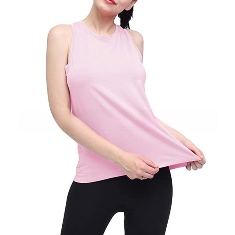 2025 Women's Summer Yoga Sports Vest - European and American Fit, Ruched Fitness Top