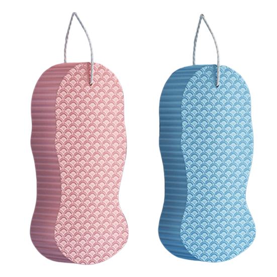 1/2/4Pcs Body Scrubber with Lanyard Design 3D Ultra Soft Exfoliating Bath Sponge Adult Bath Scrubbing Tool