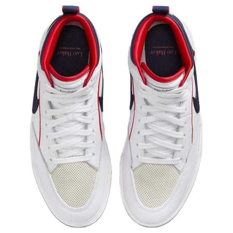 Nike Sb React Leo Prm White Midnight Navy Skateboard Shoes FD0268-100