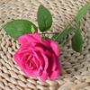 Single Velvet Strand Rose Simulation Flower Table Decor And Special Occasions