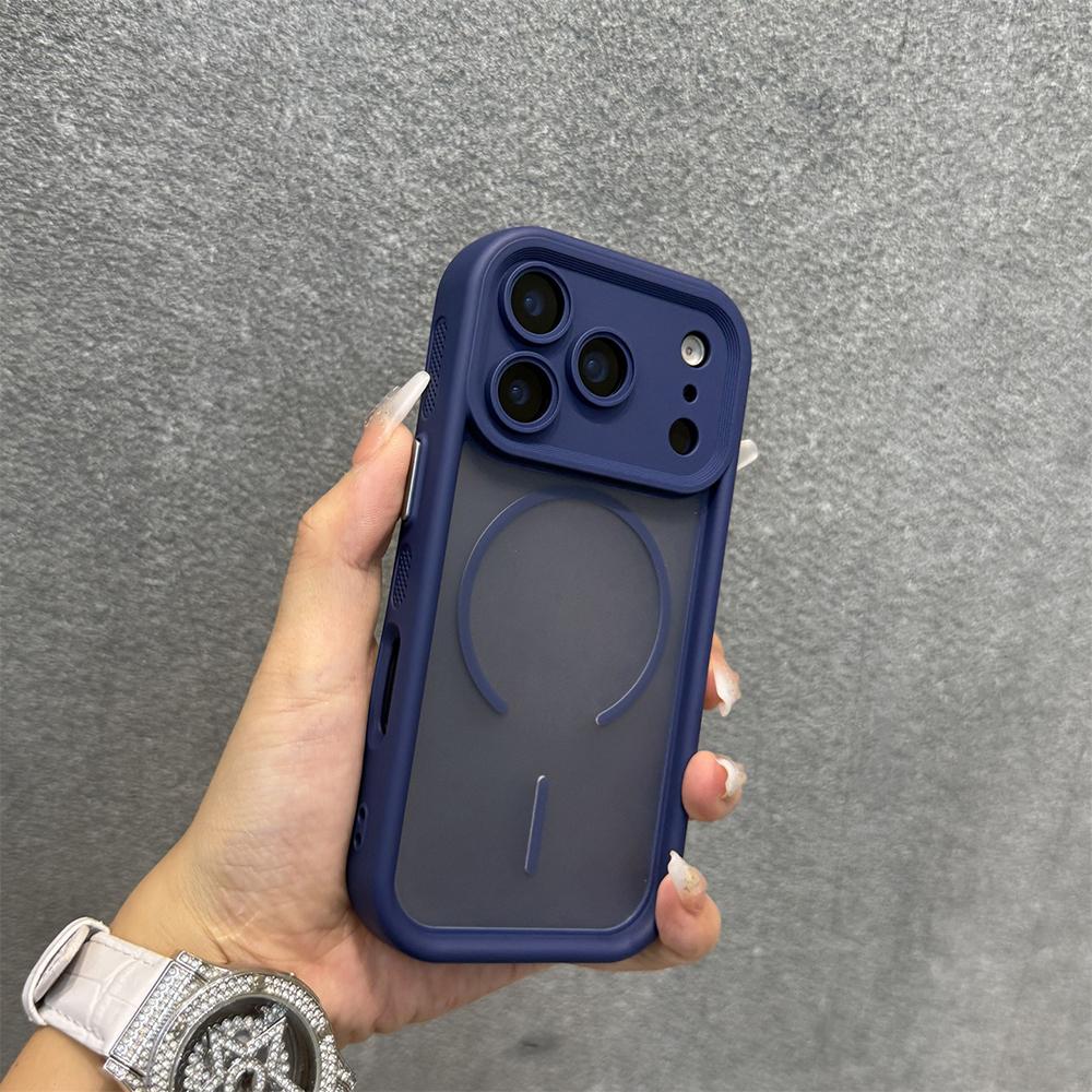 Luxus Matte Armor Für Magsafe Magnetische Handyhülle Für iPhone 17 16 15 14 13 Pro Max Plus 17Pro Kabelloses Laden Stoßfeste Hülle