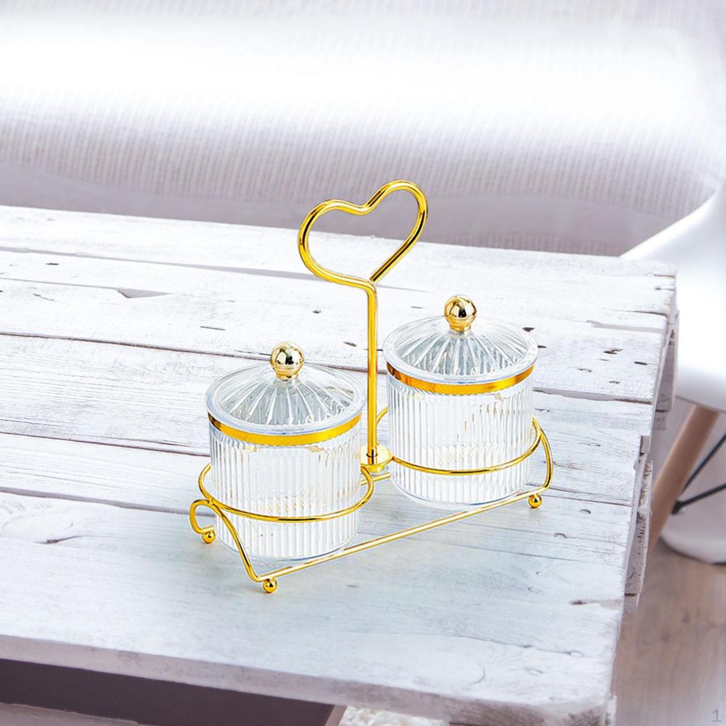 Food Storage Jar Nut and Candy Serving Tray Easy To Refill Multi Compartments Platter Nordic Dried