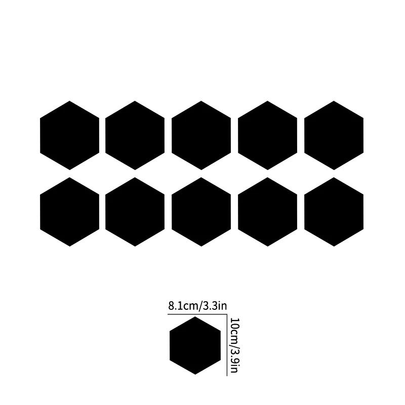 10PCS Hollow/solid Honeycomb Car Stickers DIY Sport Auto Side Door Decoration Vehicle Whole Body Vinyl Decals Open Style Styling