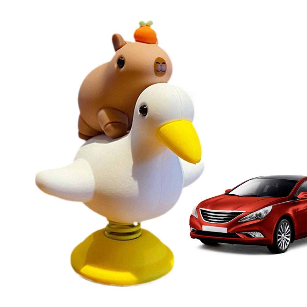 Dashboard Shaking Figure Head Shaking Figurine For Car Dashboard Tabletop Ornament With Spring Base For Center Console Living