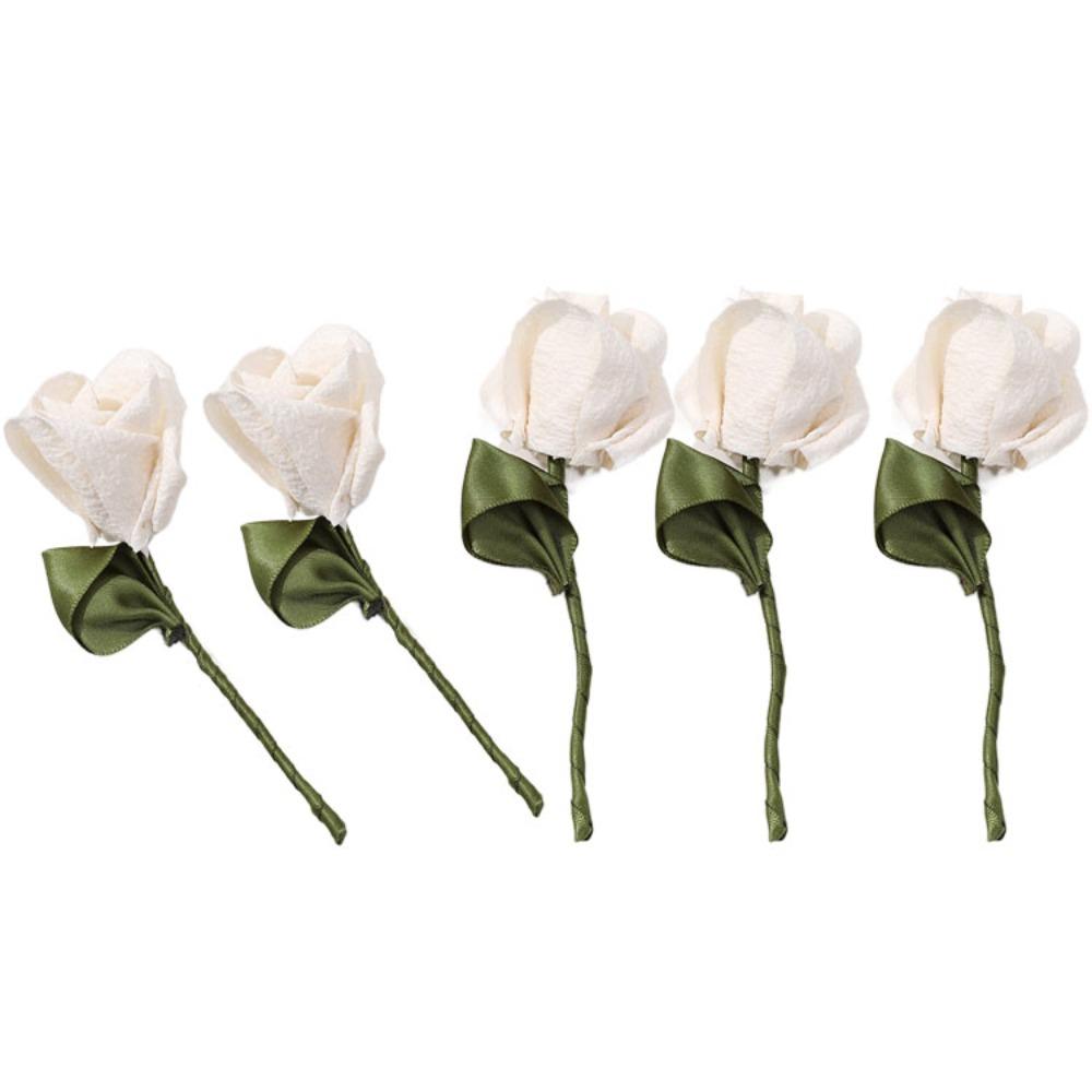 5PCS Handmade Clothing Patch 3D Clothes Appliques Multi Purpose Fabric Tulip  Clothes Decoration