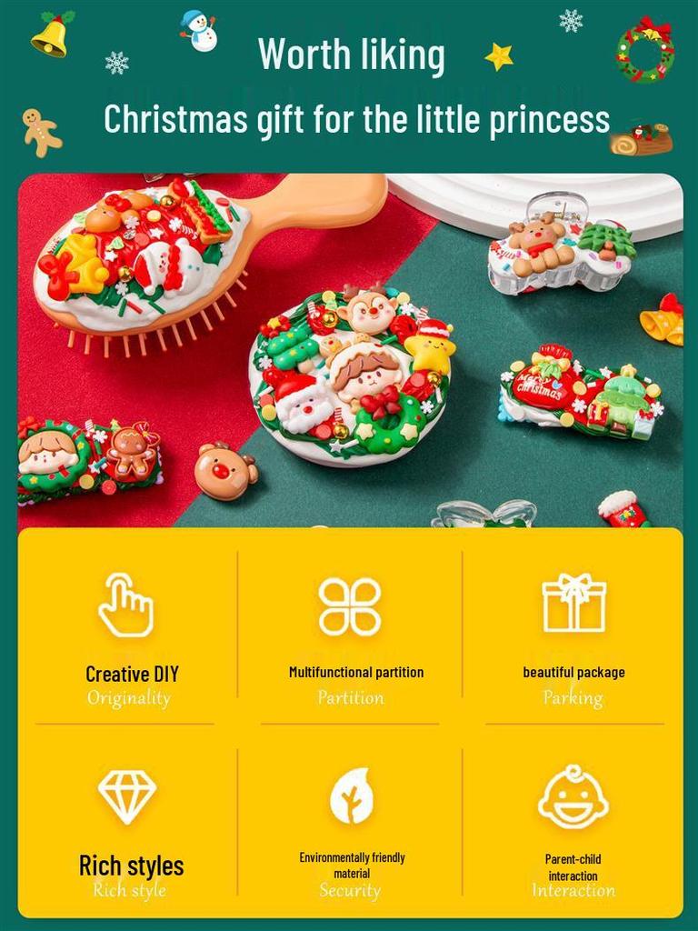 Handmade Christmas DIY Art Pack for Kids: Kindergarten & Primary School, Ideal for Girls Aged 6+