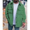 Men Fashion Turn Down Collar Long Sleeve Casual Workwear Windproof Jacket
