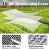 ABMH-Waterproof Clear Tarps With Grommets, 6X8 FT Heavy Duty Greenhouse Tarp, Clear Greenhouse Cover