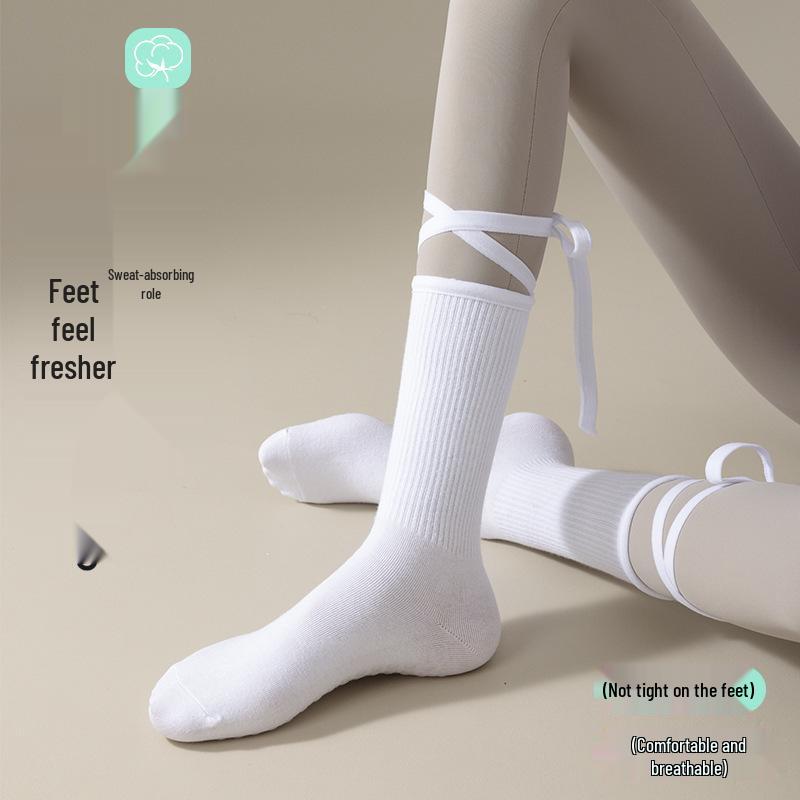 Dopamine Yoga Socks: Non-Slip, Strappy, and Colorful Mid-Calf Pilates & Dance Socks