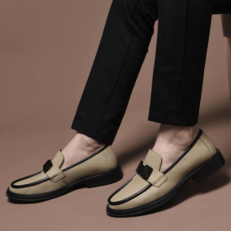 2024 Spring New Men's Dress Shoes Business Style Party Leather Formal Shoes Wedding Shoes Men's Handmade Leather Oxfords Loafers