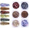 6 Color Nails Powder for Women Nails Glitter Dust Fine Shine Pigment Nails Art Powder for Nails Art Decorations