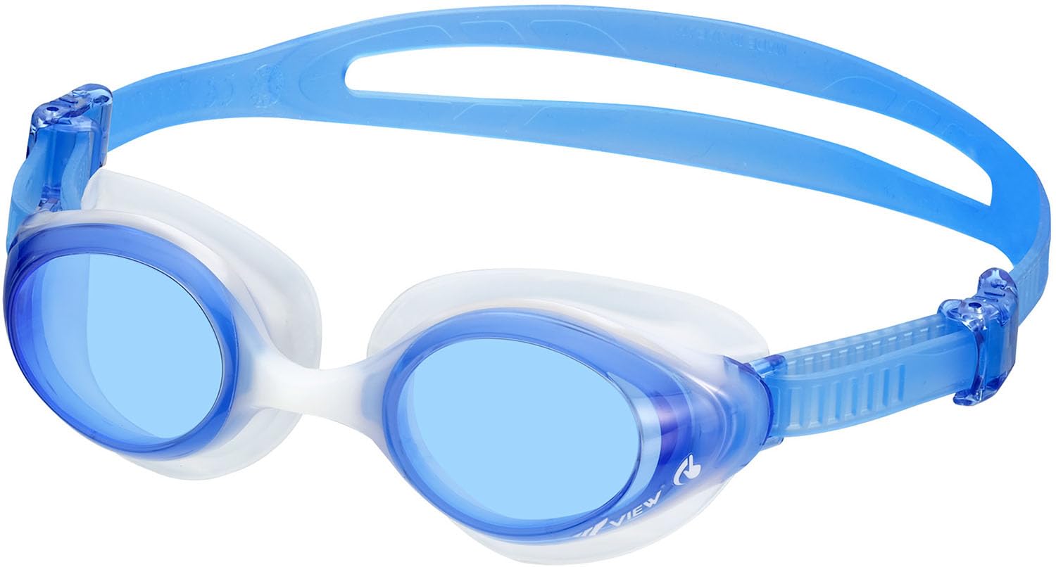 

View Swimming Made in with a Natural Fit and 3D Face and Function with a System Women s Goggles, Japan, Pads, Anti-Fog Rub-On (V830YSA BL).