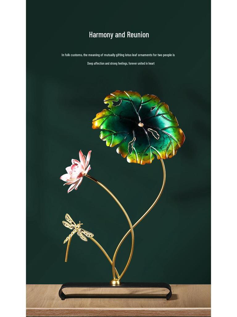 Lotus Dragonfly Crafts Ornaments: Home & Office Décor, Wedding & Housewarming Gift