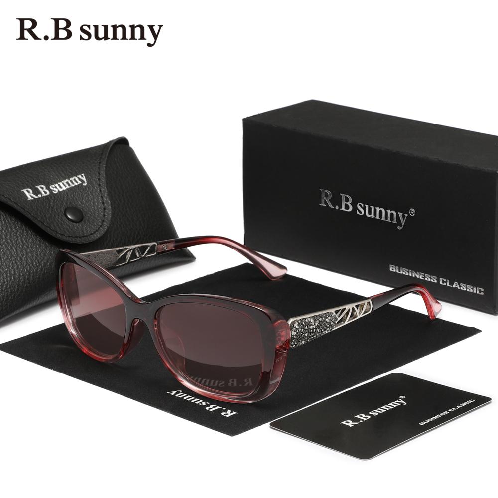 RBsunny Damen Mode Sonnenbrille Schmetterling Vollrand UV400 Augenschutz Brille Luxus Polarisiert Oval Fahrzubehör Brille