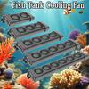 135° Rotation Heat Dissipation Fan 2/3/4/5/6 Head System Chiller Control Fish Tank Cooler  Summer