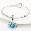 Summer 925  Silver Sailing Ship Lighthouse Luminous Ocean Series Charms Beads Fit Pan 925 Original Bracelets DIY Jewelry