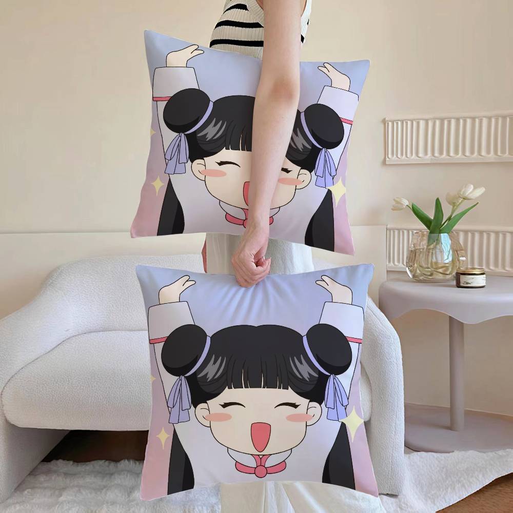 C-Cardcaptor AnimeS-Sakura Pillow Case Sofa and Living Room Decorative Cushion Covers Dust-proof and Mite-proof Invisible Zipper