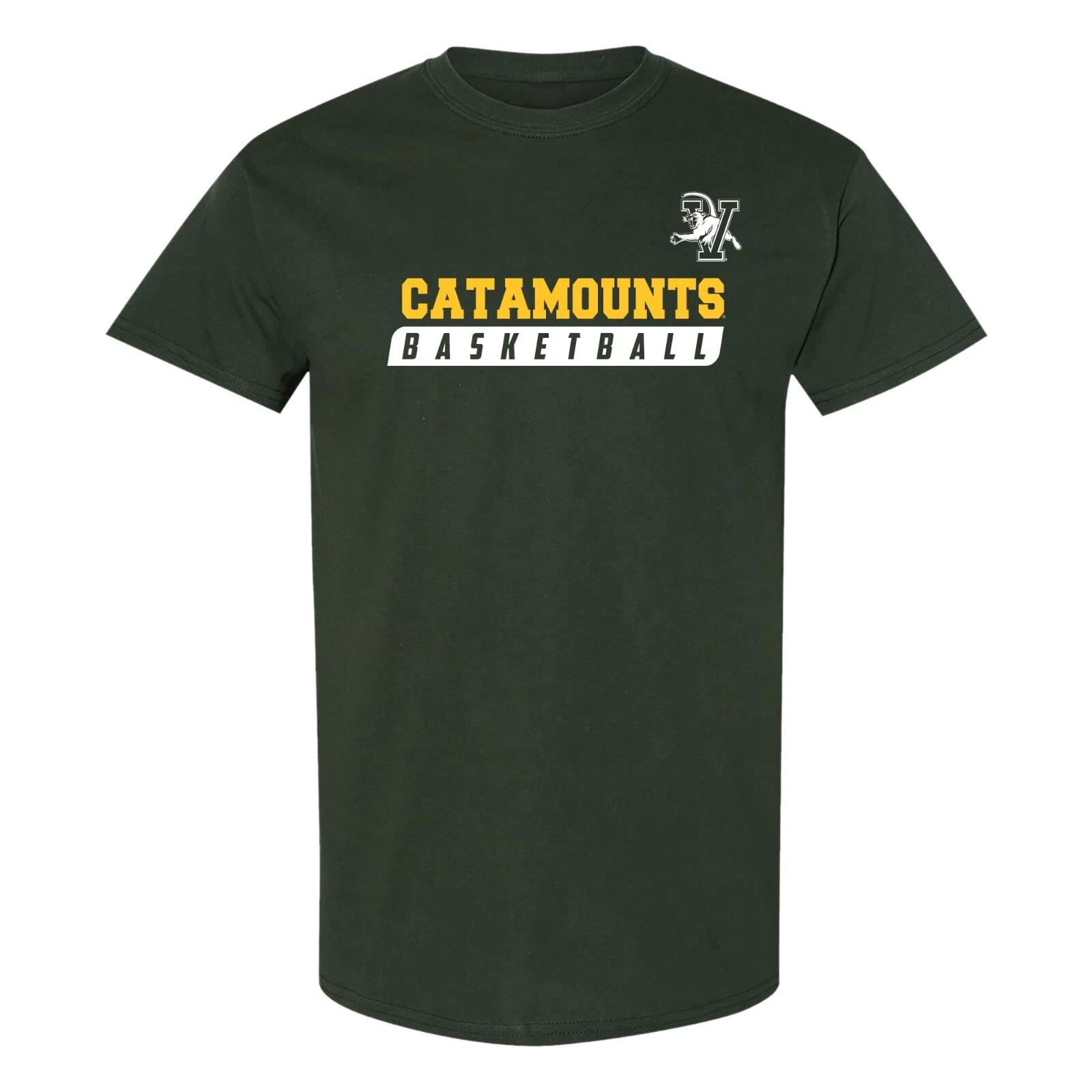 Vermont Basketball Slant T-Shirt - Forest XL