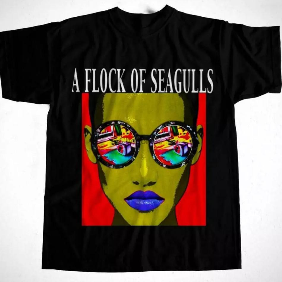 Vintage A FLOCK OF SEAGULLS Band T-shirt size S-5XL Unisex T-Shirt XXXL