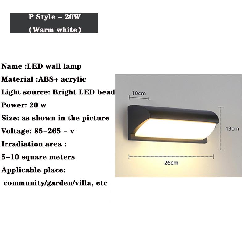 

Светодиодный уличный настенный светильник Светодиодный уличный настенный светильник Водонепроницаемый светильник Уличный крытый светодиодный светильник с датчиком движения Уличное освещение