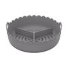 Food-grade 3 Grids Oven Tray Multi-color Divided Airfryer Basket Silicone Air Fryer Liners  Home