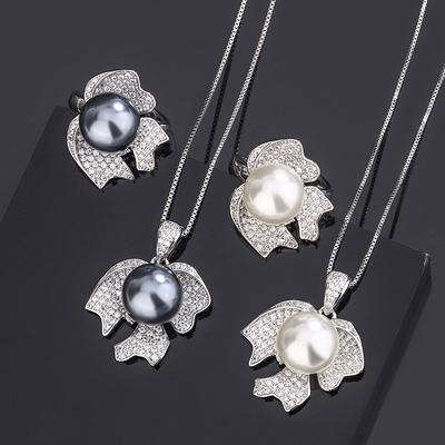 Šperky Měděný Spodní Zlatem Pokovený Perlový Šperky Set 12Mm