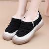 Schuhe Damen 2025 neue Winter Baumwollschuhe flauschige Schuhe ein Pedal Mutterschuhe gestapelte verdickte Damenstiefel bequem und warm