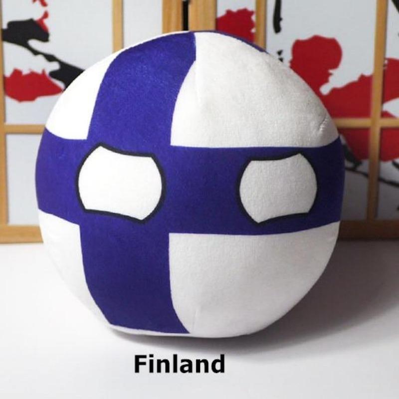 20cm Polandball Plush Doll Country Ball Anime Short Stuffed Plush Doll Toy
