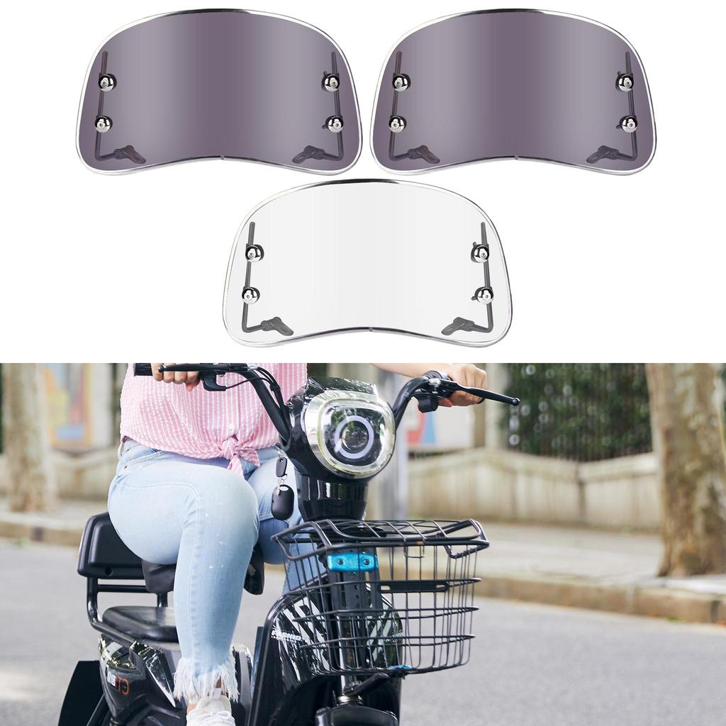 Motorcycle Windshield Electric Bicycles Easily Install High Performance Windproof Premium Replacement Motorbike Wind Deflector