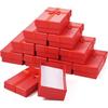 12Pcs Black Small Jewelry Gift Boxes 3.19x2.03 Inch Bracelet  Earring Packaging Boxes With Lids Bowknot for Easter Valentines Day Jewelry Display