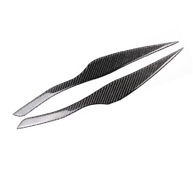 For BMW E90 E91 3 Series Carbon Fiber Headlight Eyelid Cover Eyebrow Trim Decal