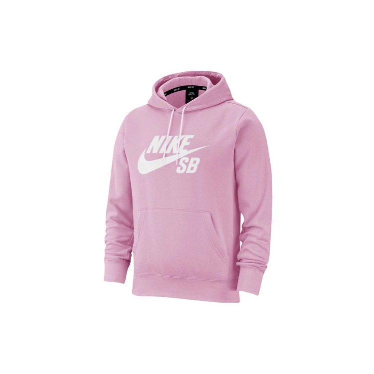 Nike Sweatshirts Men's Pink Hooded Moderate Regular AJ9734-629