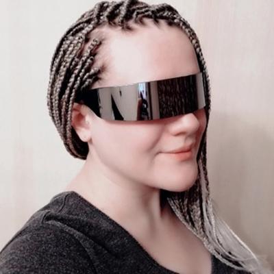 Gafas de sol envolventes futuristas para hombre, disfraz, máscara, gafas novedosas, suministros para fiestas de Halloween, decoración