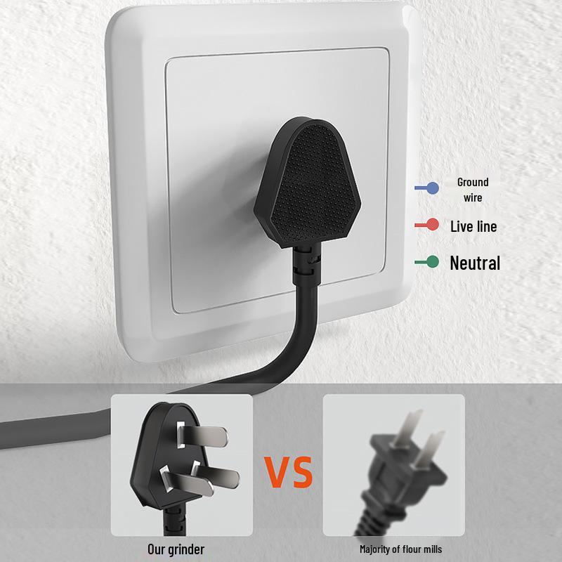 Elektrische Kaffeemühle aus Edelstahl 110V/220V: Multifunktionaler Haushaltszerstäuber zum Pulverisieren