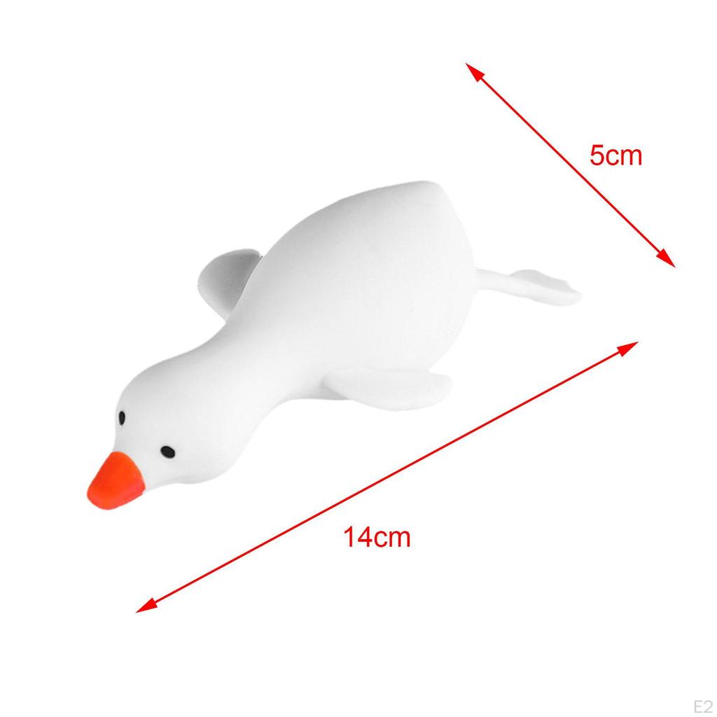 Cute Animals Vent Toys Goodie Bag Fillers Goose for Children Adults White