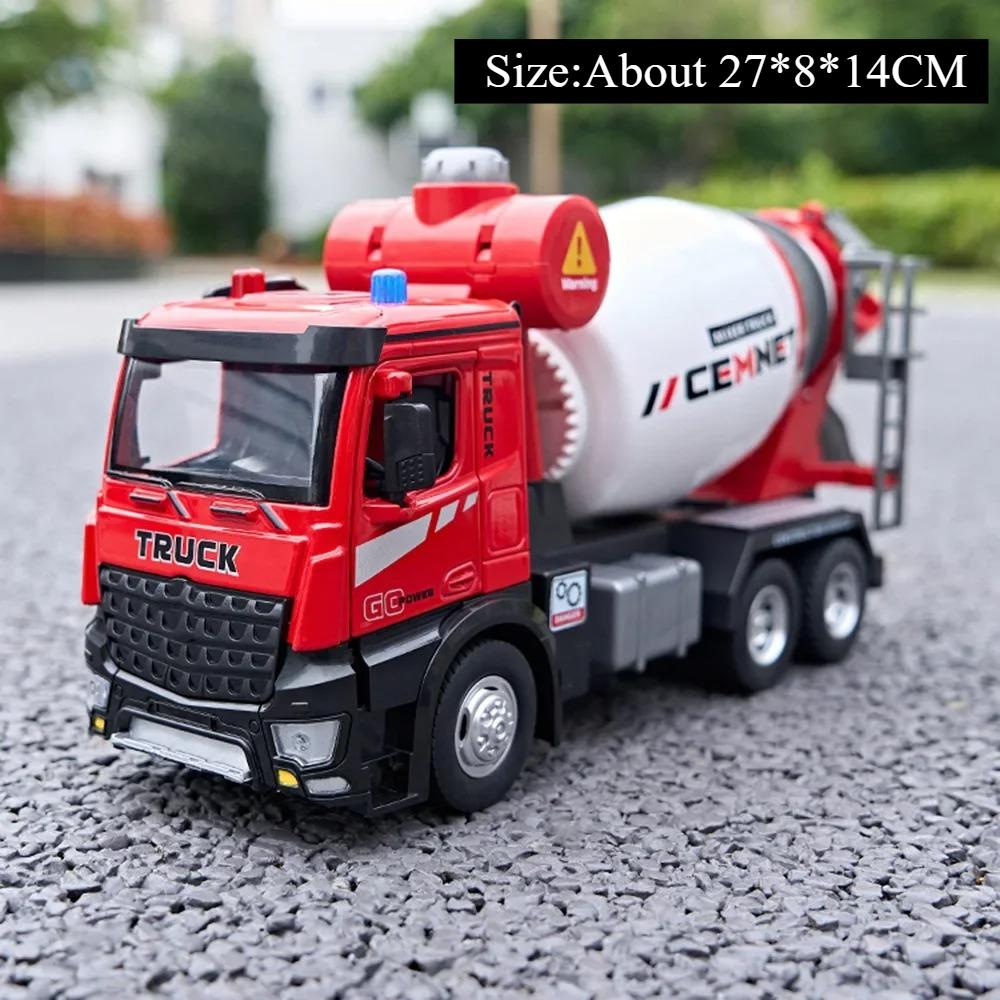 1:24 Betonmischer LKW Legierung Container Auto Diecast Modell Spielzeug Türen Öffnen mit Ton Licht Fahrzeuge Kindergeburtstagsgeschenke